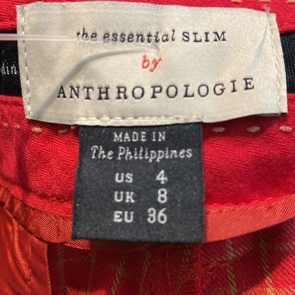 Anthropologie The Essential Slim Trousers, Size 4 - Picture 9 of 12